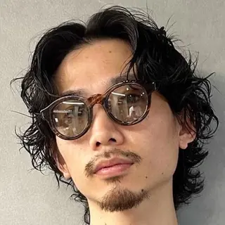 ミディアム パーマ ヘアアレンジ メンズ fifth 石川 凪のヘアスタイル