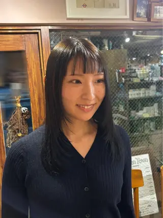 セミロング 多幸感×儚さ /代々木公園/リサのヘアスタイル