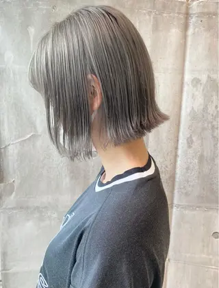 ミディアム カラー ウルフカット ハッシュカット/七海のヘアスタイル
