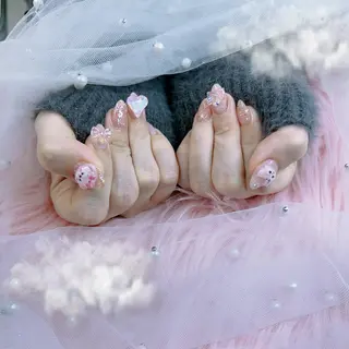 ネイル パーツ全部¥110 サロンミミのネイルデザイン