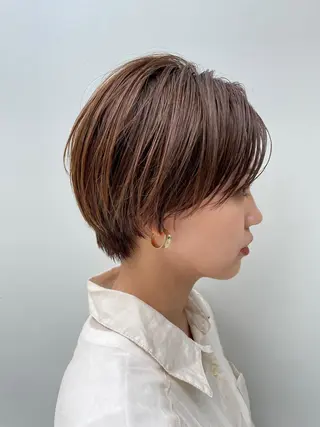 ショート 三浦 優花のヘアスタイル