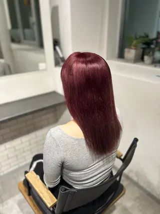 セミロング カラー kalahair Yukaのヘアスタイル