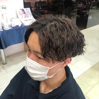 パーマ メンズ メンズ特化 古賀陸斗のヘアスタイル