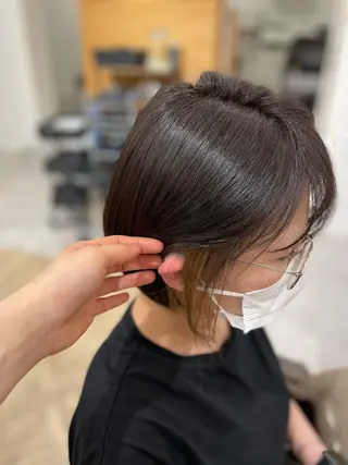 ミディアム カラー やまこし 美裕樹のヘアスタイル