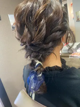 セミロング ヘアアレンジ pep natsumiのヘアスタイル