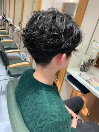 パーマ メンズ 田中 未澪のヘアスタイル