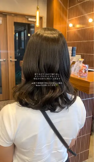 カラー しずく🤍🧸 / fifthパーマのヘアスタイル