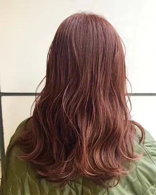 セミロング カラー ベージュカラー🧸 伊藤なつみのヘアスタイル
