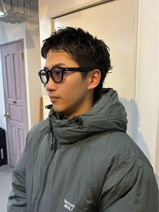 ショート パーマ メンズ 💈メンズ短髪特化 ✂︎伊藤大輝💈のヘアスタイル