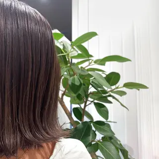 ミディアム カラー ヘアアレンジ 小白井 由美のヘアスタイル