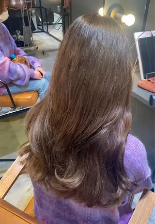 ロング カラー ヘアアレンジ 【日韓風、レイヤー】 🤍ひらい　なつきのヘアスタイル