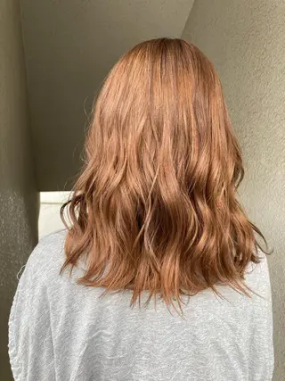 セミロング カラー 奥野 紗弓のヘアスタイル