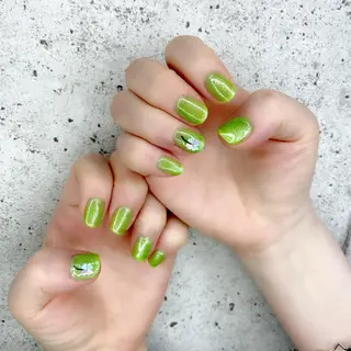 ミディアム カラー パーマ ヘアアレンジ メンズ キッズ ネイル マツエク・マツパ Salon Ｋのネイルデザイン