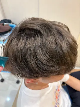 ショート カラー 本厚木パーマ&ブリー チMEN'Sショートのヘアスタイル
