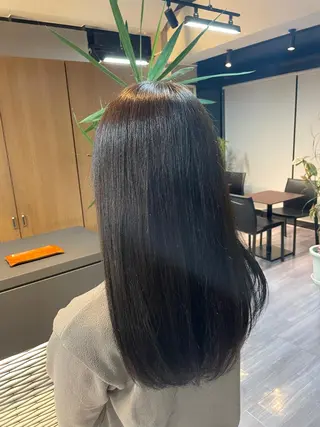 ロング カラー マキノ キョウカのヘアスタイル