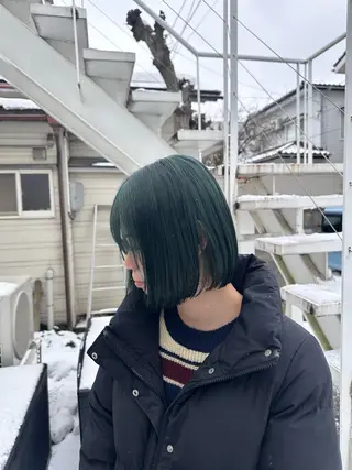 ミディアム ブリーチ屋さん🍀 ブリーチ矯正・あずみのヘアスタイル