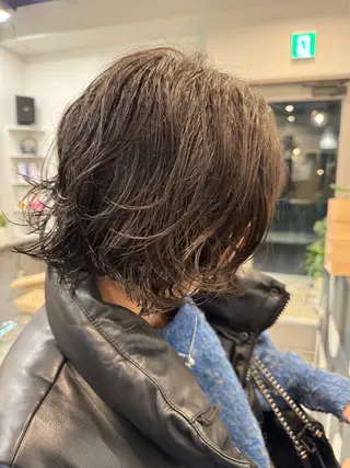 ミディアム パーマ dog star 関 海斗のヘアスタイル