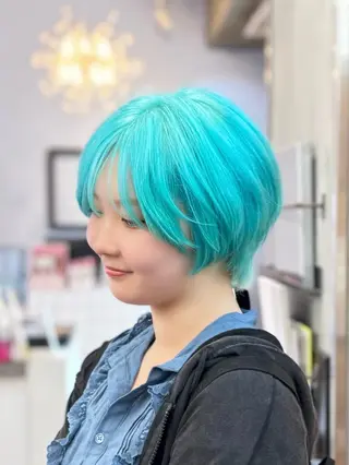 ショート カラー ブリーチ/ブロンド 🕊️/カズヤのヘアスタイル