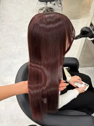 カラー girlな暖色ヘア 🪽🫧ハルナ🎀のヘアスタイル