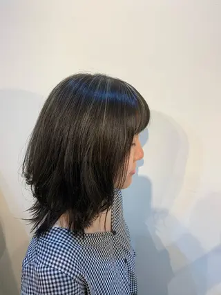 ミディアム 小杉輝/ショート /艶カラー✨のヘアスタイル