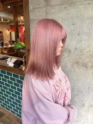 セミロング カラー ✨艶モテ/上質カラー 🪽🫧門倉瑠生のヘアスタイル