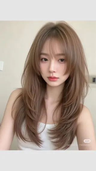ロング 韓国✖️網紅🖤 パーマYURIYAのヘアスタイル