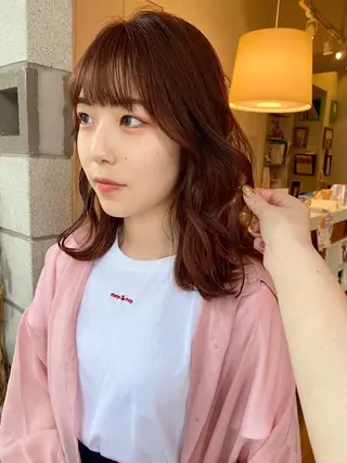 ミディアム カラー ota miyuuのヘアスタイル