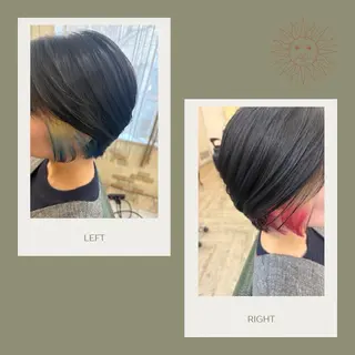 ショート 新宿御苑/艶髪カラー 髪質改善/山口のヘアスタイル