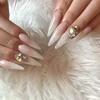 ロング LaLa Peach 崎原のネイルデザイン