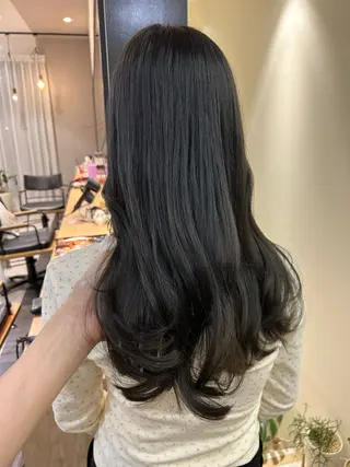 ロング カラー hub hair レイヤー/透明感のヘアスタイル
