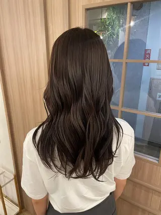 セミロング 透明感カラー/顔周り カット/ののか💞のヘアスタイル