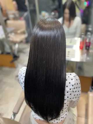 ロング カラー ヒヤジョウ ユウナのヘアスタイル