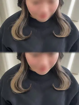 カラー 中島 日菜のヘアスタイル