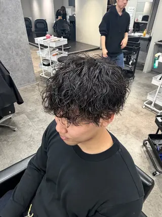 パーマ シャドウパーマ/立川 メンズ/コタロウのヘアスタイル