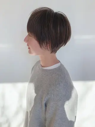 ショート 🎉骨格矯正カット ばば　としまさのヘアスタイル
