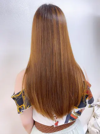 ロング 透明感♡グレージュ ♡ミルクティー♡のヘアスタイル