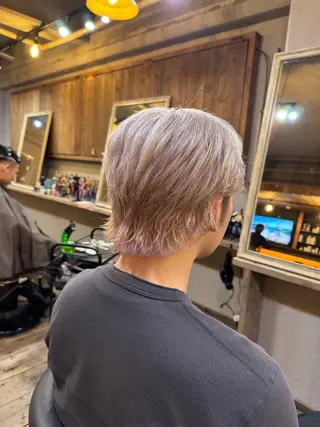 ショート Mio"VEGA所属・メンズ/マッシュ センターパート/悠羽のヘアスタイル