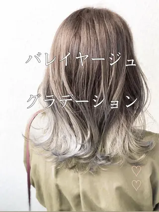 ミディアム カラー ブリーチ/髪質改善 NYNY大久保のヘアスタイル
