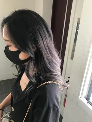 ロング カラー 上田 直樹のヘアスタイル