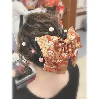セミロング ヘアアレンジ マエダ　カズエ🫶 coronahairのヘアスタイル