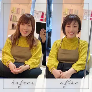 ショート くせ毛×ショート 上岡勇祐のヘアスタイル