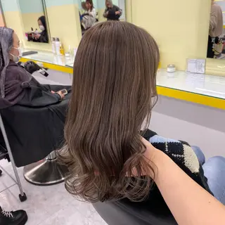 セミロング カラー ヘアアレンジ mai🍑暖色カラー /レイヤー💖のヘアスタイル