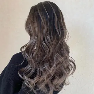 セミロング カラー トッチ 艶髪髪質改善のヘアスタイル