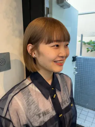 ショート Airi 韓国y2k ハイレイヤーのヘアスタイル