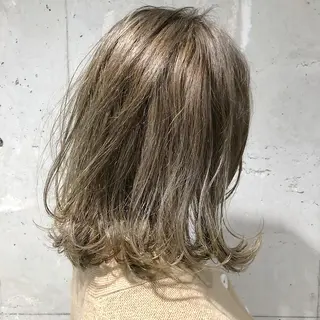 ミディアム カラー 🌟横浜THREE 店長担当🌟のヘアスタイル