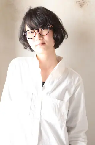 ミディアム パーマ marie-anne 浜松元目店のヘアスタイル