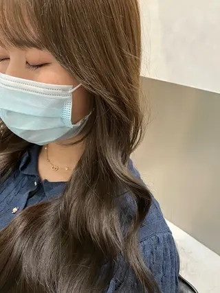カラー 💖ブリーチなし透明 感💖ASAHIのヘアスタイル