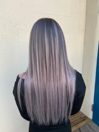 カラー ダブルスキルエクステ /羽エクステ白石宇由のヘアスタイル