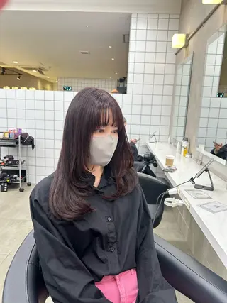 カラー 透明感ベージュ🤎 ナチュラルレイヤーのヘアスタイル