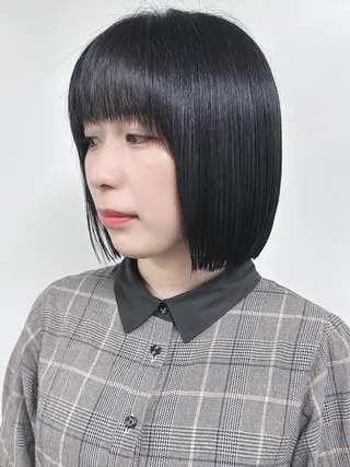 ミディアム ボブ/ゆるふわ ボブパーマ/とういのヘアスタイル